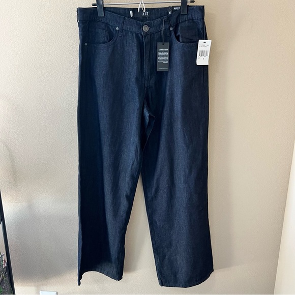 NWT Kut From The Kloth Maggie Wide Drape Leg Jeans Womens 6L 6 Long Denim Pants - Picture 1 of 10